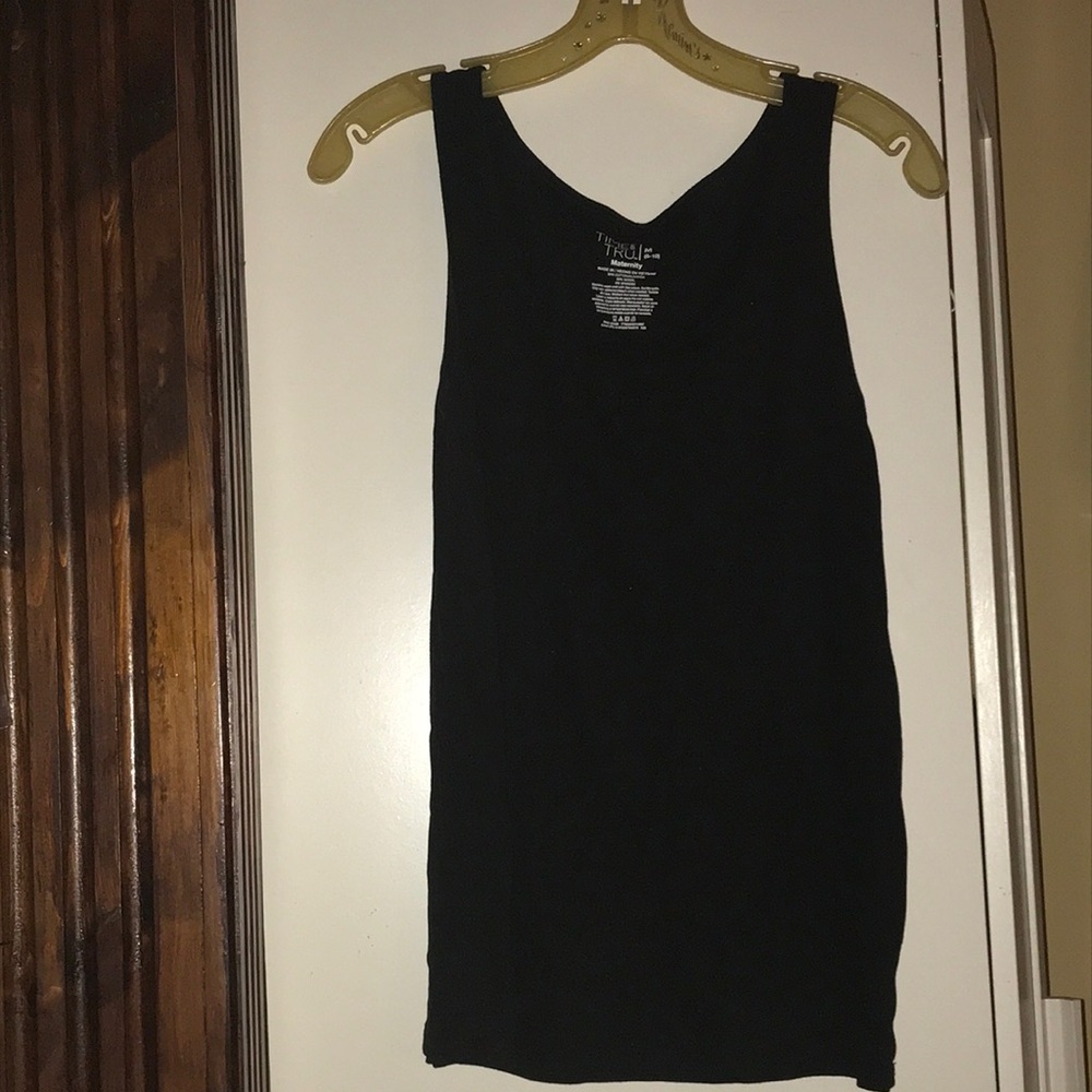 Black maternity tank top, excellent condition